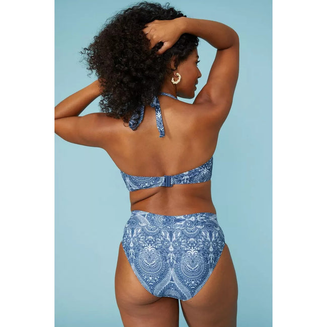 Navy - Back - Gorgeous Womens-Ladies Non-Padded Bikini Top