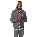 Dark Grey - Front - Mantaray Mens Hybrid Funnel Neck Padded Jacket
