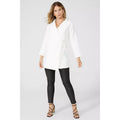 Ecru - Pack Shot - Principles Womens-Ladies Tie Wrap Blazer