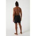 Black - Back - Mantaray Mens Quick Dry Swim Shorts