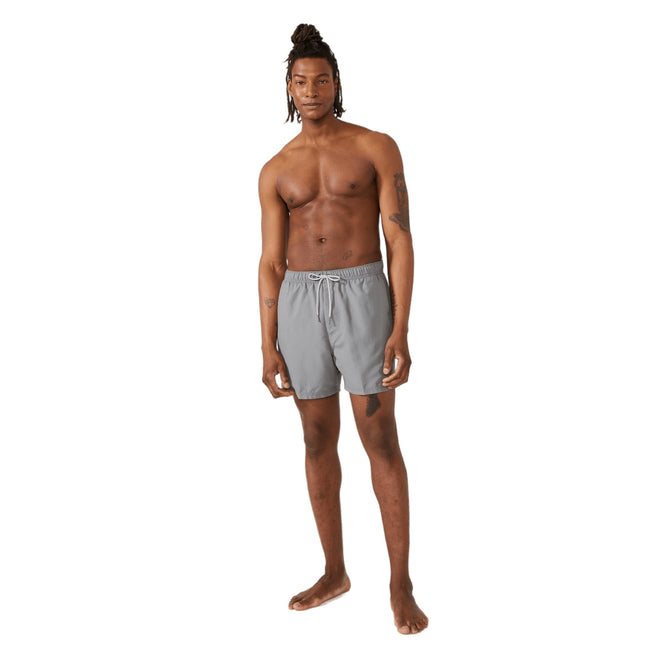 Light Grey - Front - Mantaray Mens Quick Dry Swim Shorts