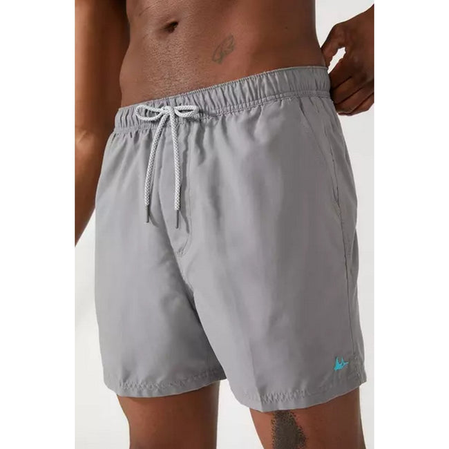 Light Grey - Back - Mantaray Mens Quick Dry Swim Shorts