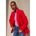 Red - Pack Shot - Principles Womens-Ladies Double-Breasted Tailored Blazer