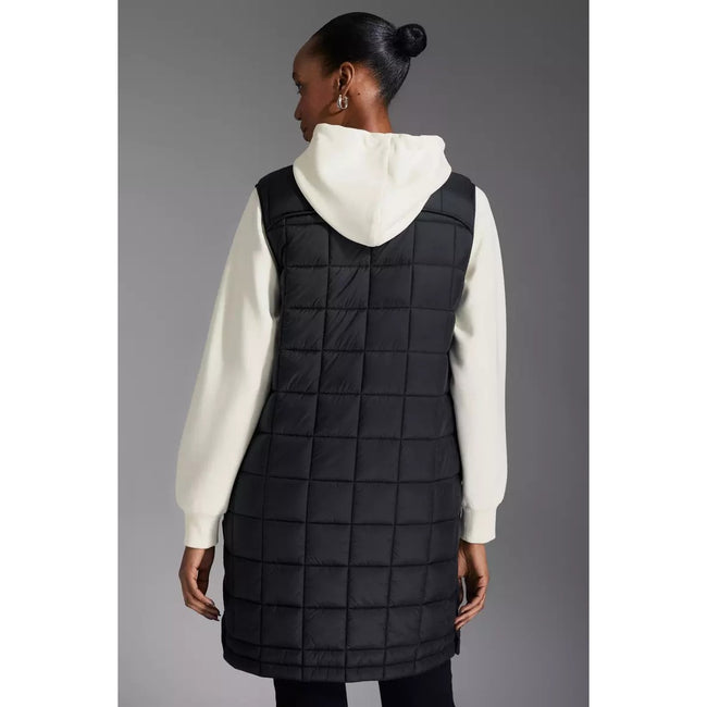 Black - Back - Principles Womens-Ladies Long Length Vest