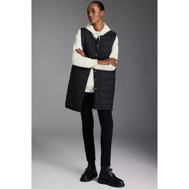 Black - Side - Principles Womens-Ladies Long Length Vest