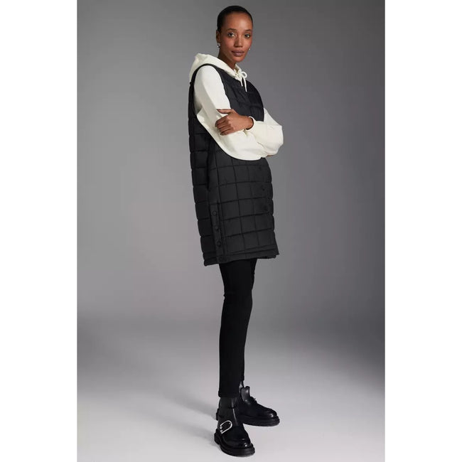 Black - Pack Shot - Principles Womens-Ladies Long Length Vest