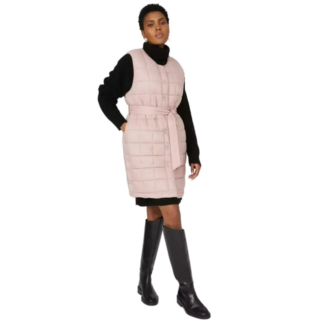Mink - Front - Principles Womens-Ladies Long Length Vest