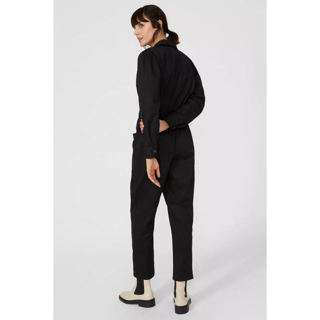Black - Back - Principles Womens-Ladies Waist Tie Jumpsuit