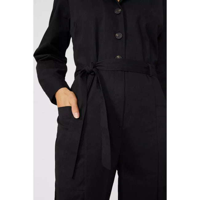Black - Lifestyle - Principles Womens-Ladies Waist Tie Jumpsuit