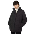 Black - Front - Principles Womens-Ladies Soft Touch Padded Short Coat