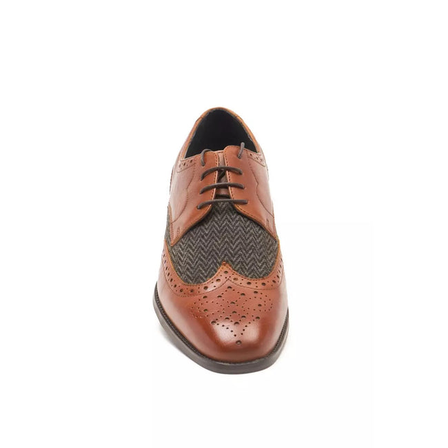 Tan - Pack Shot - RedTape Mens Bruno Leather Brogues