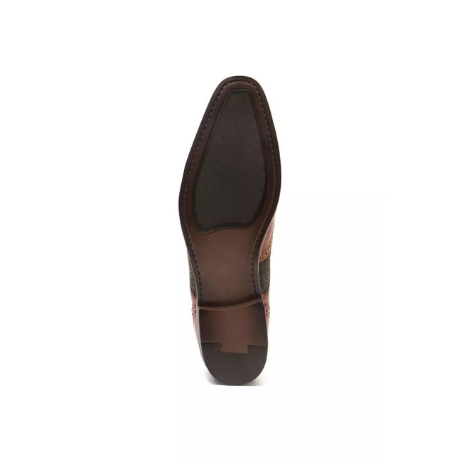Tan - Close up - RedTape Mens Bruno Leather Brogues