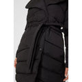 Black - Lifestyle - Principles Womens-Ladies Padded Asymmetric Long Coat
