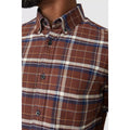 Brown - Side - Maine Mens Double Checked Shirt