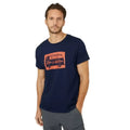 Navy - Front - Mantaray Mens Form & Function Printed T-Shirt