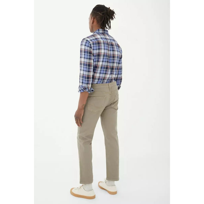 Taupe - Back - Mantaray Mens Garment Dyed Pants