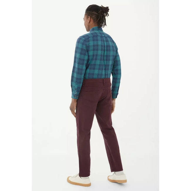 Wine - Back - Mantaray Mens Garment Dyed Pants