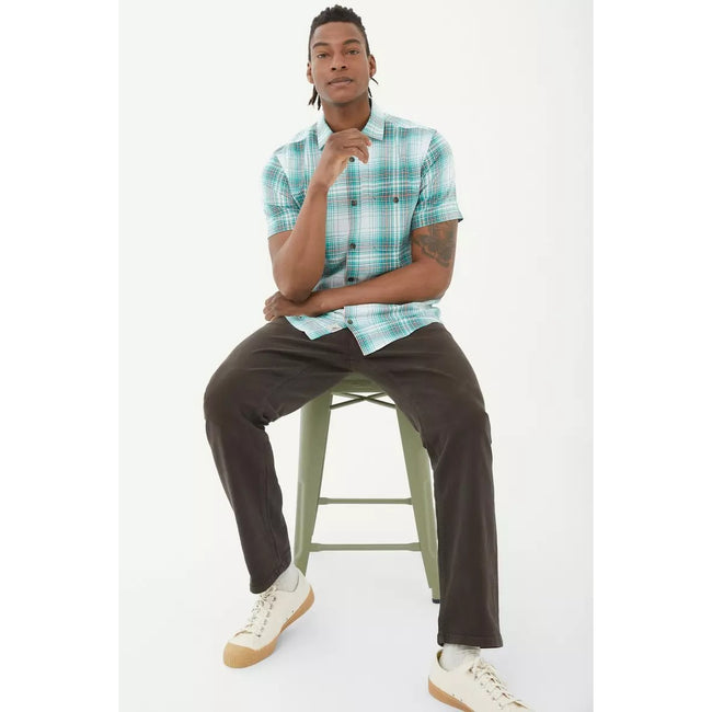Dark Brown - Lifestyle - Mantaray Mens Garment Dyed Pants