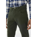 Dark Green - Side - Mantaray Mens Garment Dyed Pants