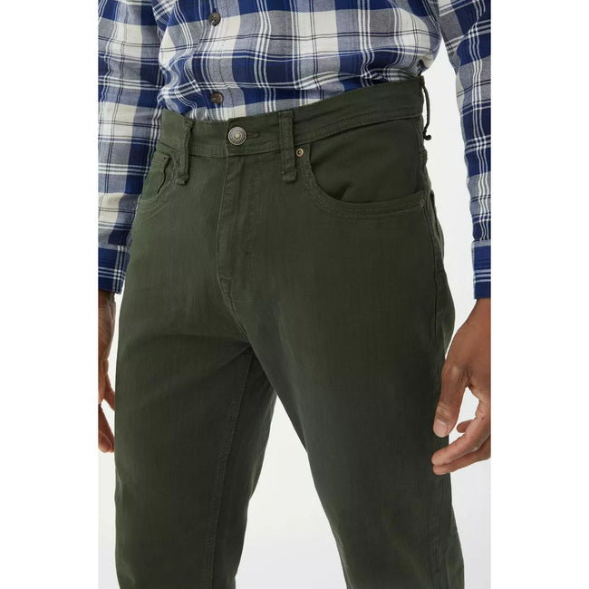 Dark Green - Side - Mantaray Mens Garment Dyed Pants