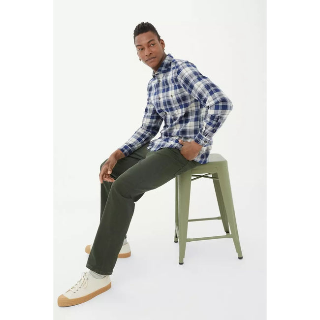 Dark Green - Lifestyle - Mantaray Mens Garment Dyed Pants