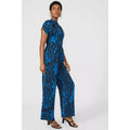 Blue - Back - Principles Womens-Ladies Swirl Jumpsuit