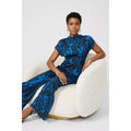 Blue - Lifestyle - Principles Womens-Ladies Swirl Jumpsuit