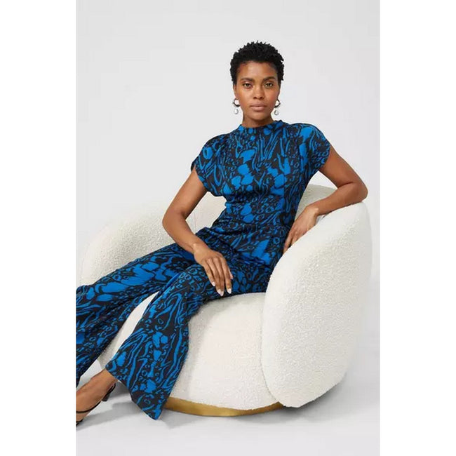 Blue - Lifestyle - Principles Womens-Ladies Swirl Jumpsuit