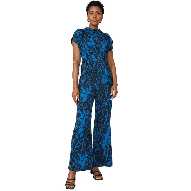 Blue - Front - Principles Womens-Ladies Swirl Jumpsuit