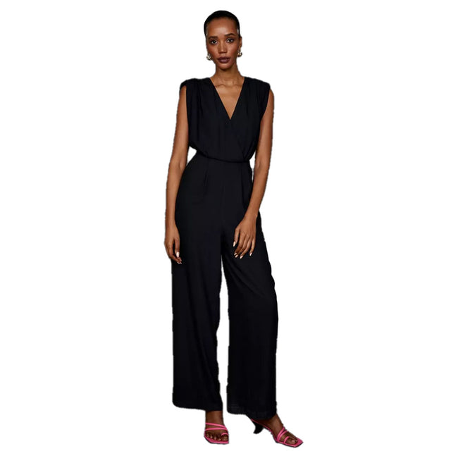 Black - Front - Principles Womens-Ladies Wrap Jumpsuit