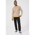 Gray - Pack Shot - Mantaray Mens Plaited Twist Neck Sweater