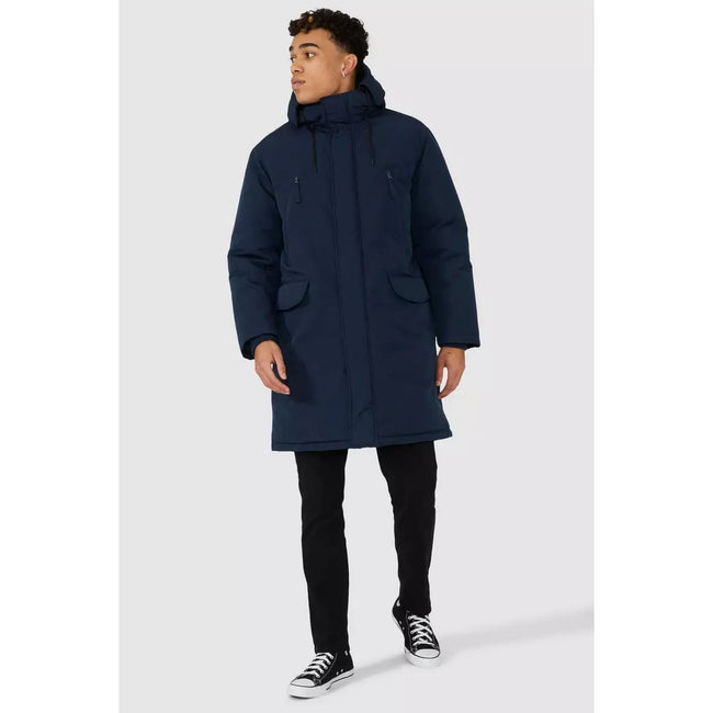 Navy - Pack Shot - Red Herring Mens Longline Parka