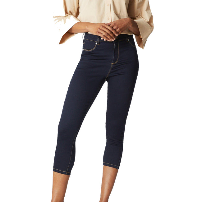 Dark Wash - Front - Principles Womens-Ladies Cropped Jeggings