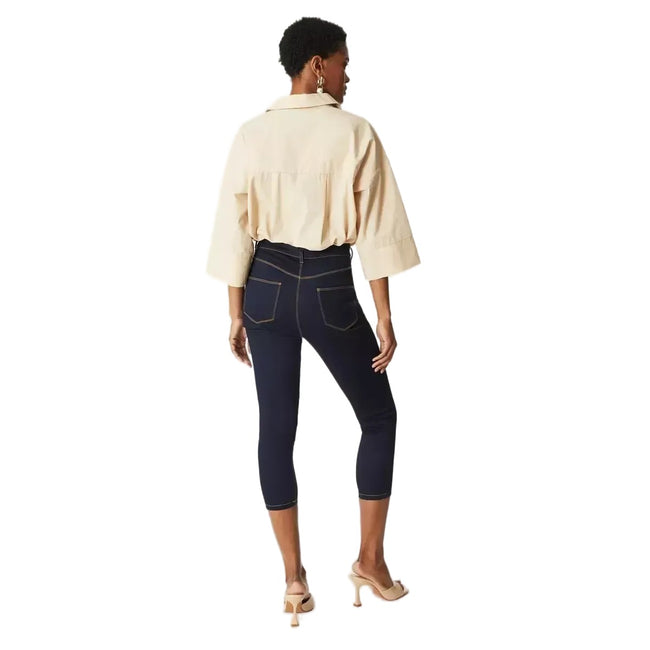 Dark Wash - Back - Principles Womens-Ladies Cropped Jeggings