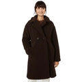 Brown - Front - Principles Womens-Ladies Teddy Fleece Longline Coat