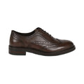 Dark Brown - Front - Debenhams Mens Howard Leather Brogues