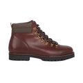 Brown - Front - Mantaray Mens Leon Leather Hiking Boots