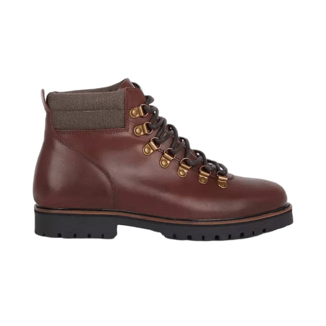 Brown - Front - Mantaray Mens Leon Leather Hiking Boots