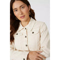 Ecru - Side - Mantaray Womens-Ladies Western Twill Jacket