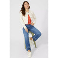 Ecru - Pack Shot - Mantaray Womens-Ladies Western Twill Jacket