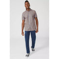 Bright Blue - Pack Shot - Mantaray Mens Mini Check Shirt