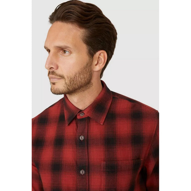 Red - Side - Mantaray Mens Ombre Shirt
