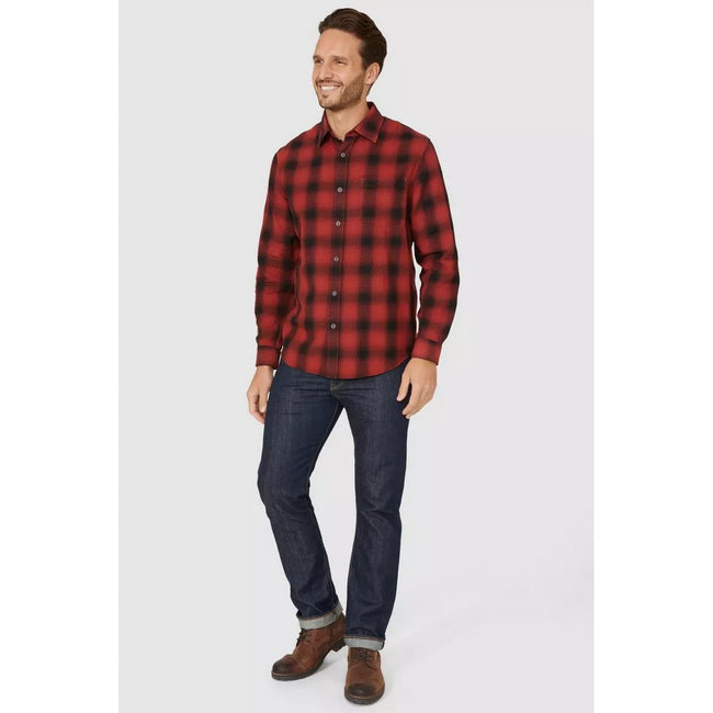 Red - Pack Shot - Mantaray Mens Ombre Shirt