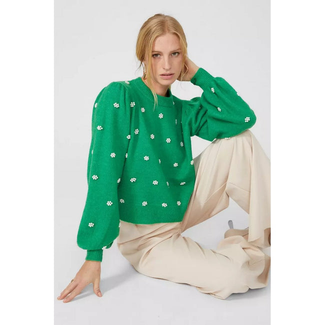 Green - Lifestyle - Principles Womens-Ladies Bobble Knitted Sweater