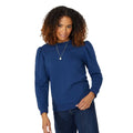 Navy - Front - Maine Womens-Ladies Puffed Sweatshirt