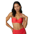 Red - Front - Debenhams Womens-Ladies Underwired Bikini Top