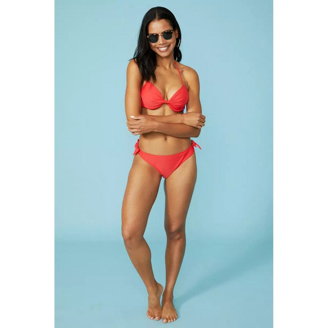 Red - Lifestyle - Debenhams Womens-Ladies Side Tie Bikini Bottoms