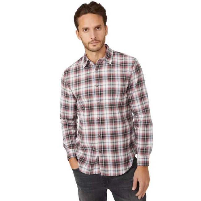 Red - Front - Mantaray Mens Multi Check Shirt