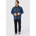 Blue - Pack Shot - Mantaray Mens Shadow Checked Shirt