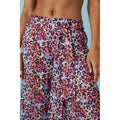 Pink - Side - Gorgeous Womens-Ladies Leopard Print Pants